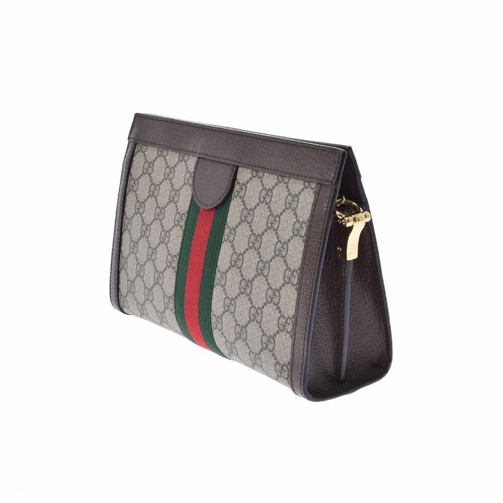 Gucci Chain Brown Bag Ophidia Leather Shoulder GG